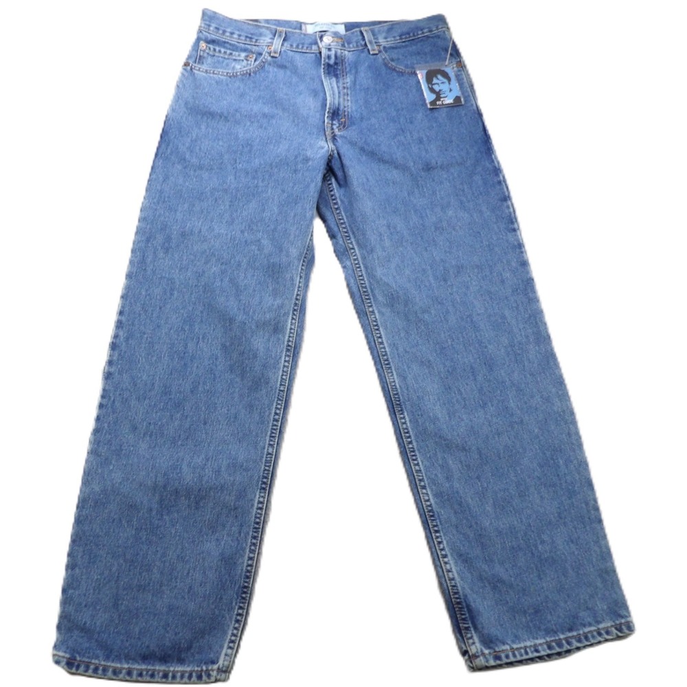 NWT VTG Levi's 550 Jeans Men W35xL30 Blue Relaxed Fit Denim Deadstock Y2K Casual